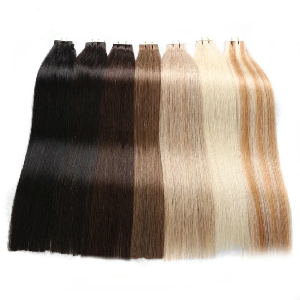 New arrival tape in hair extensions 100% human hair,raw tape in extensions remy,tape in human hair tape in extensions