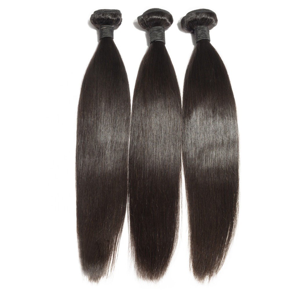 Bundle Hair Vendors 100% Raw Virgin Brazilian Hair Bundle Natural Color Silky Straight Cuticle Aligned Human Hair Extension