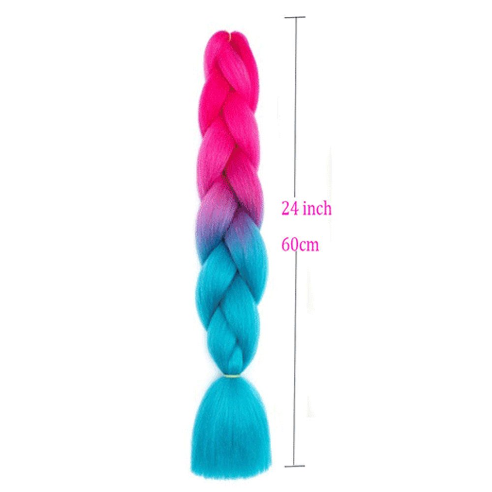 Jumbo Braiding Hair Extensions 24 Inch Synthetic Hair Braids for DIY Box Twist Crochet Hair Wholesale