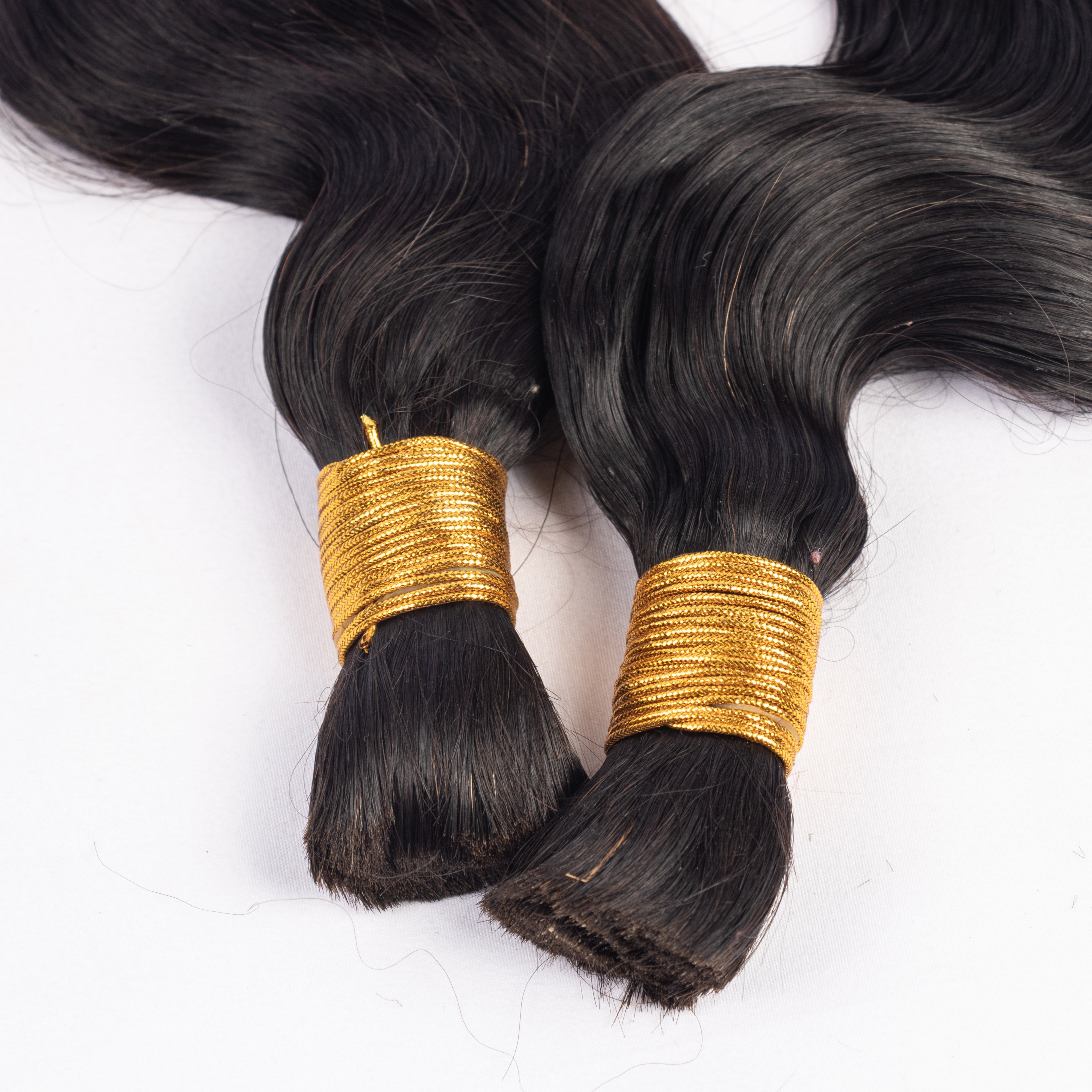 Wet And Wavy Body Wave Bulk Hair For Braiding 100% Virgin Raw Human Bulk Hair No Weft