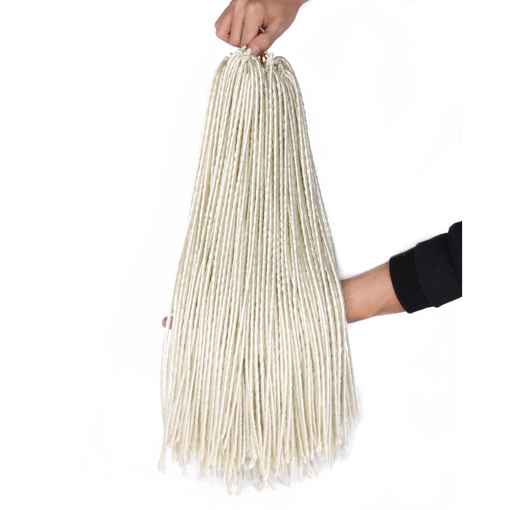 Soft fine Dreadlocks locs crochet hair Synthetic Dreadlock Handmade Faux Locs Brown Dreads Hair Extensions hair Extensions