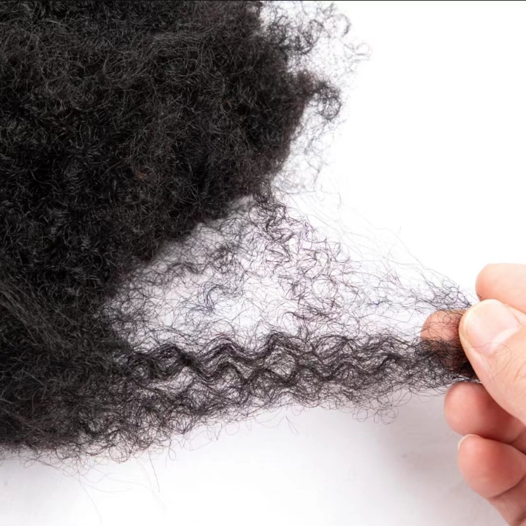 613 27Honey Blonde Double DrawnTight Afro Kinky Human Hair for Dreadlocks,Ideal for Making Locs,Repair Extensions,Twist Braiding