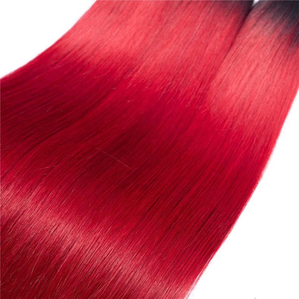 Hot Sale China Suppliers Raw Indian Hair 1B Red Straight Salon Hair Extension indian temple hair extensions weave bundle