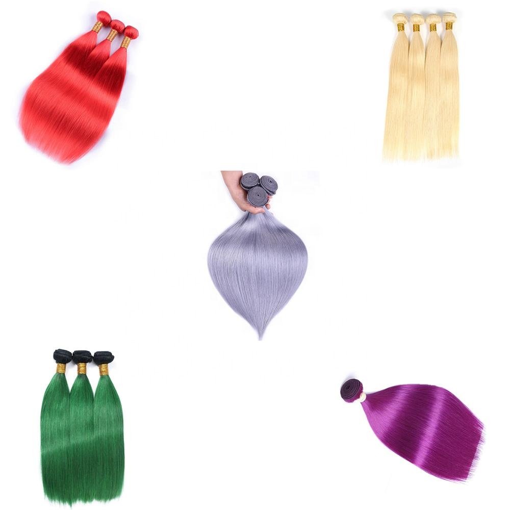 Hot Sale China Suppliers Raw Indian Hair 1B Red Straight Salon Hair Extension indian temple hair extensions weave bundle