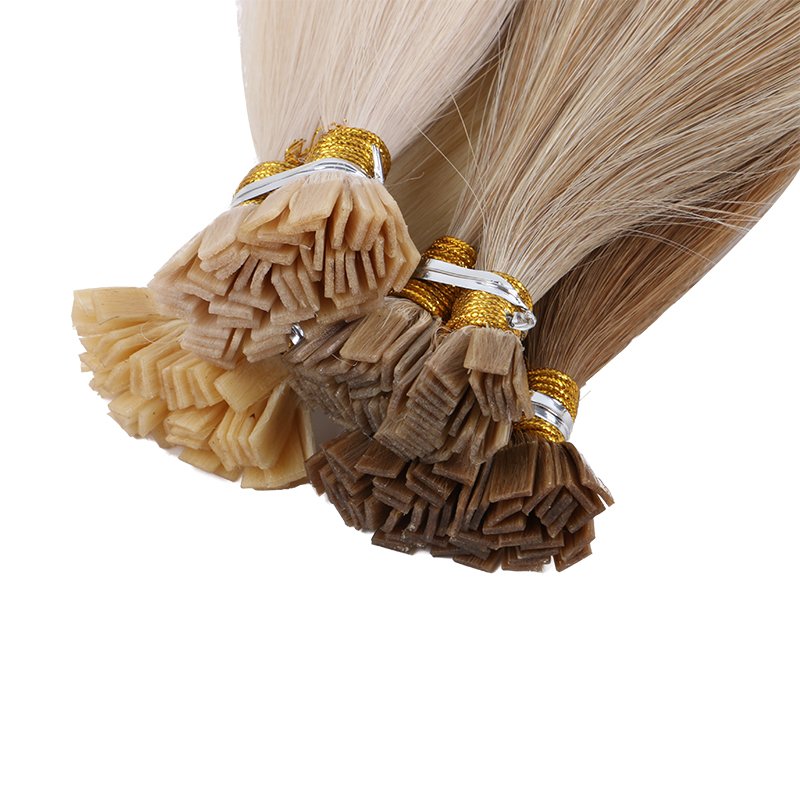 40grams/pack 16" 18" 100% Cuticle Salon Quality Virgin Russian Pre Bonded Hot Fusion Keratin Flat Tip Human Hair Extensions