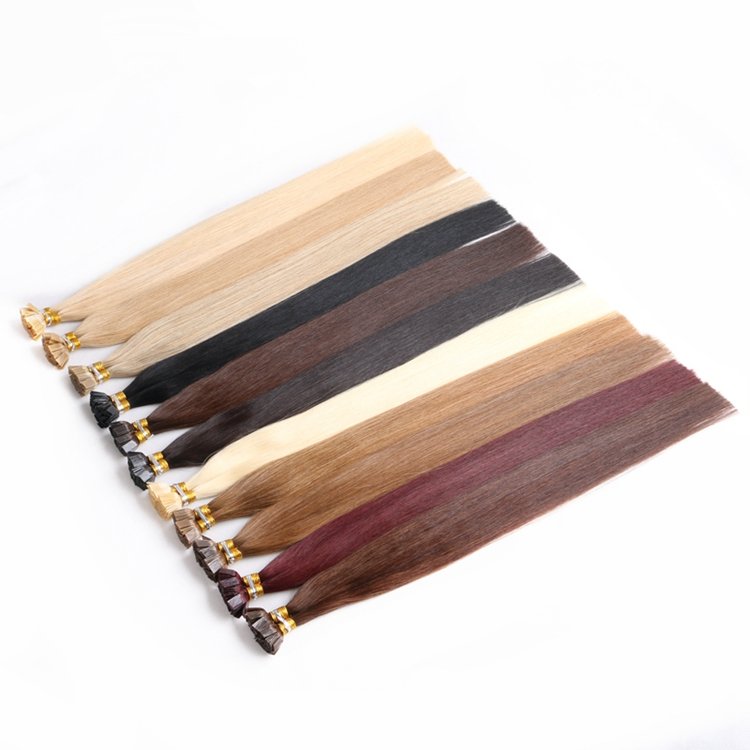 40grams/pack 16" 18" 100% Cuticle Salon Quality Virgin Russian Pre Bonded Hot Fusion Keratin Flat Tip Human Hair Extensions