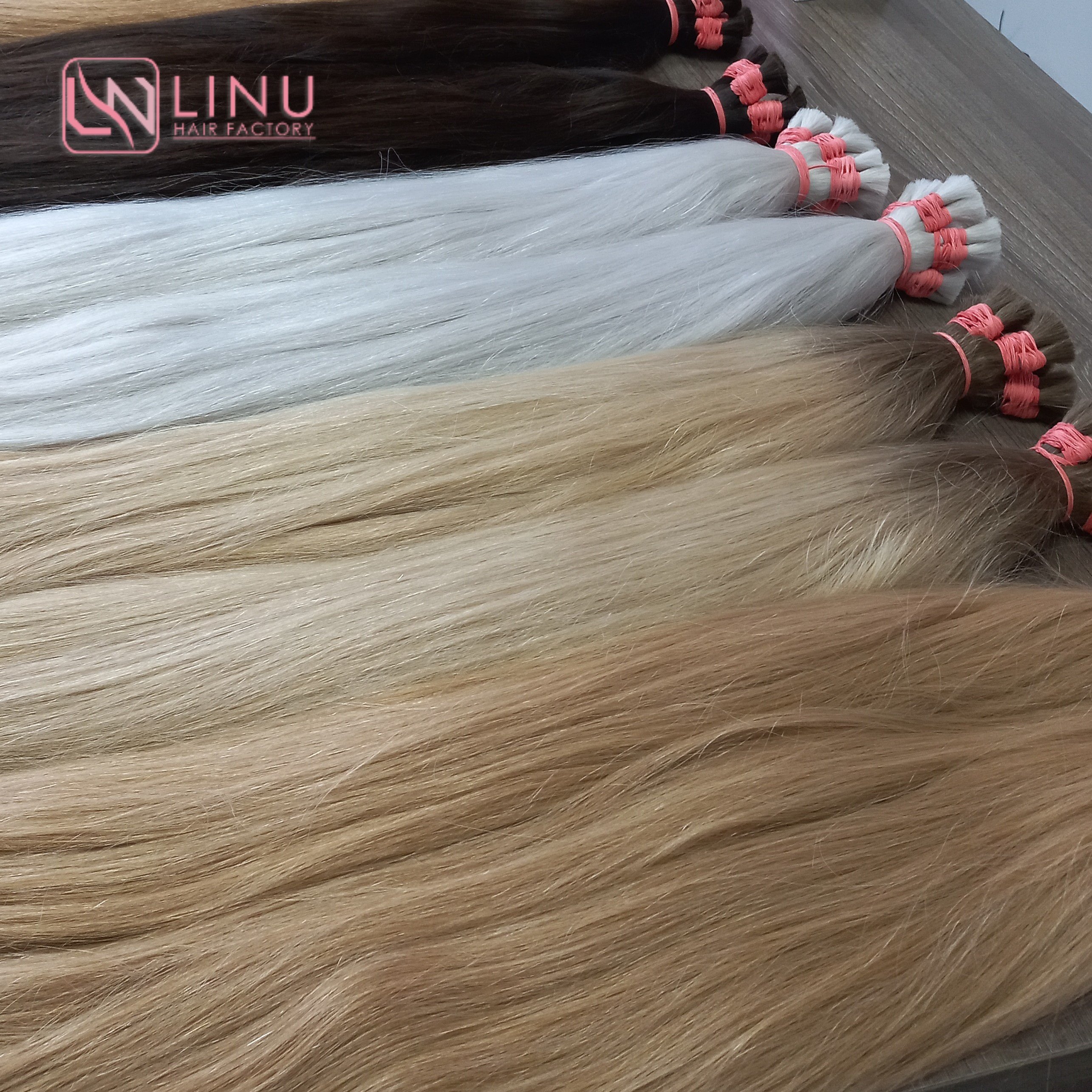 Vietnamese Human Hair Natural Straight Raw Hair Flat Tip Tape Hair Weft Bundles