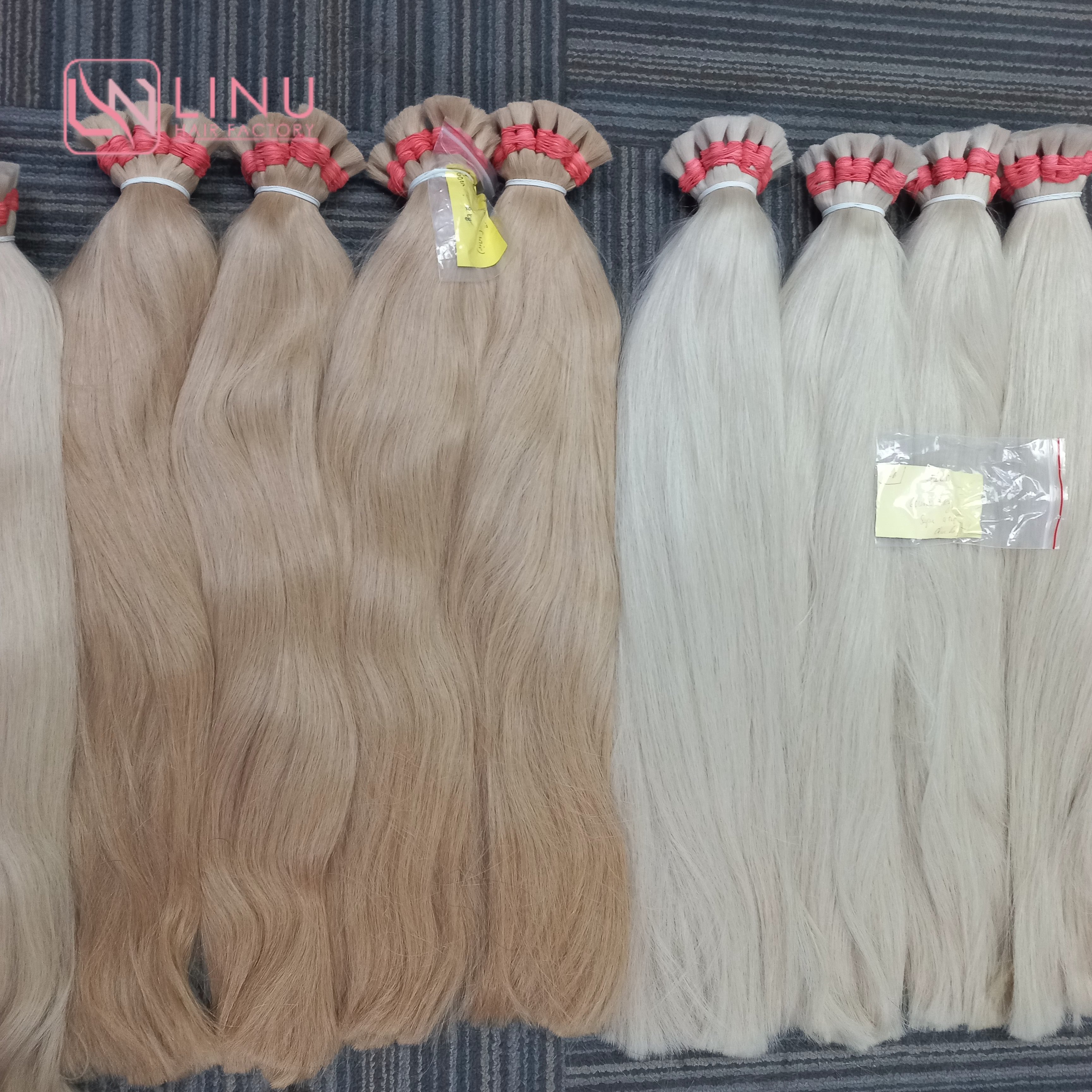 Vietnamese Human Hair Natural Straight Raw Hair Flat Tip Tape Hair Weft Bundles