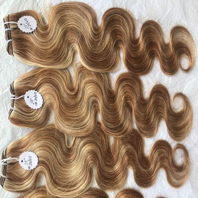 Top Raw Remy Cuticle Aligned Virgin Hair Vendor 30/613 Blonde 22 Inch Body Wave 30/613 Single Donor Bundles Human Hair Extension