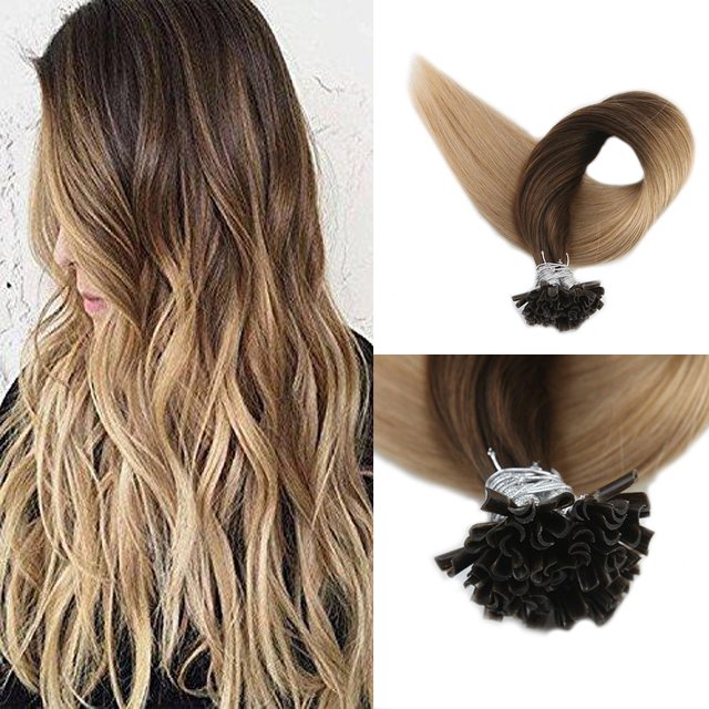 Yamei Prebonded Hair Double Drawn Human Hair U tip/Flat tip/I tip Hair Extensions Wholesale Brazilian Keratin Nail Tip