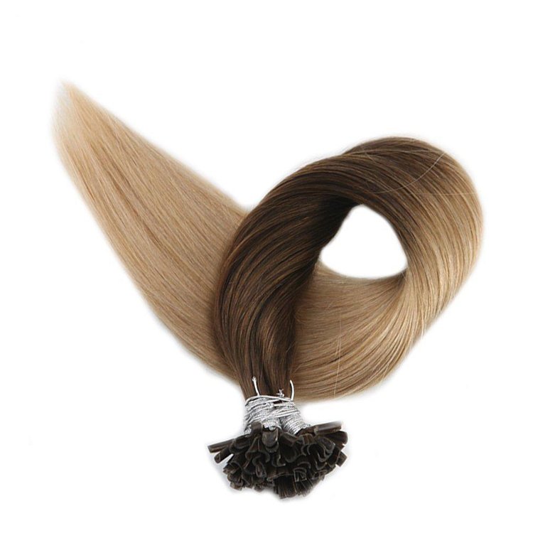 Yamei Prebonded Hair Double Drawn Human Hair U tip/Flat tip/I tip Hair Extensions Wholesale Brazilian Keratin Nail Tip