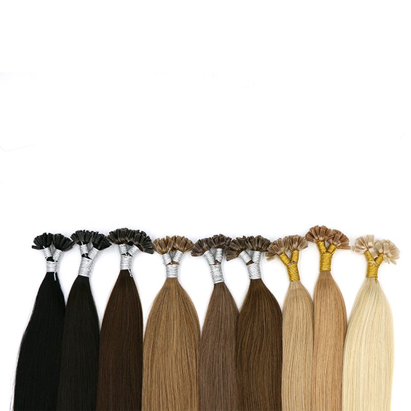 Yamei Prebonded Hair Double Drawn Human Hair U tip/Flat tip/I tip Hair Extensions Wholesale Brazilian Keratin Nail Tip