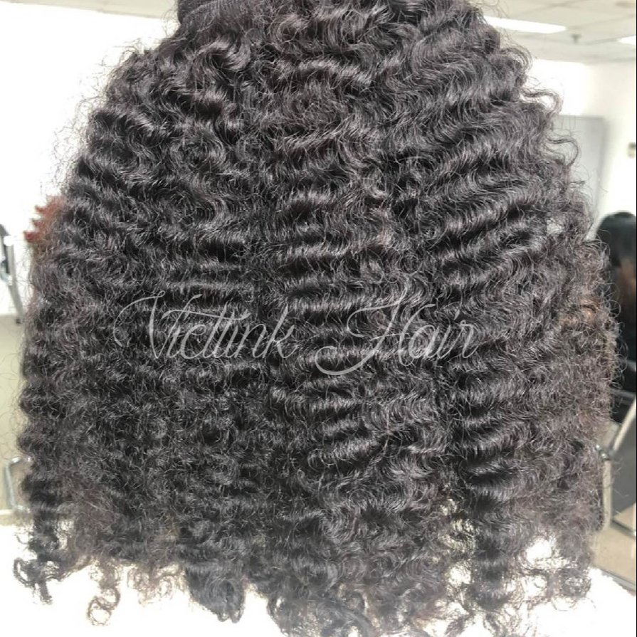 Raw Hair Extensions Kinky Curly Bundles Weft From Burma Burmese Hair 100% Human Hair Extension From VietLink