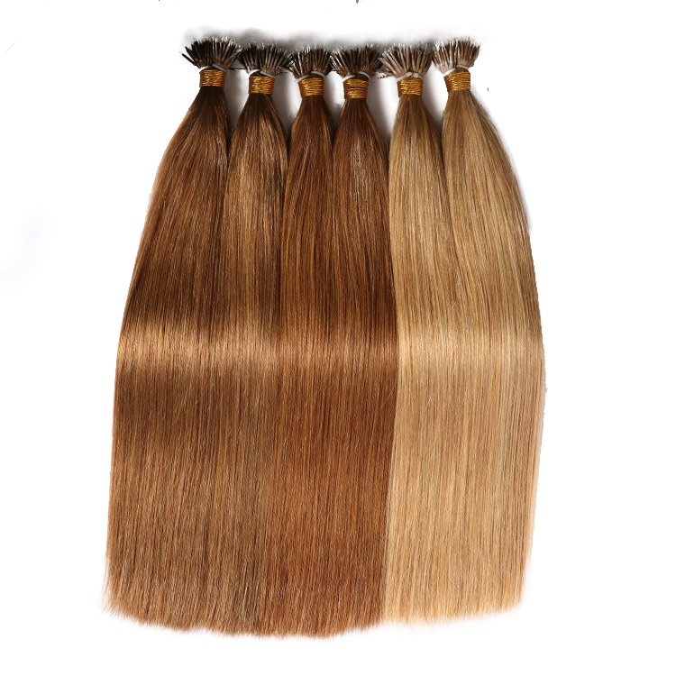 Superior Quality Skillful Manufacture Nano Ring Raw Cuticle Aligned Human Hair Nano Ring Hair Extension