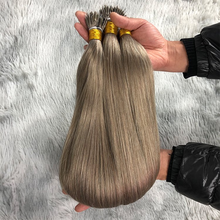 Superior Quality Skillful Manufacture Nano Ring Raw Cuticle Aligned Human Hair Nano Ring Hair Extension