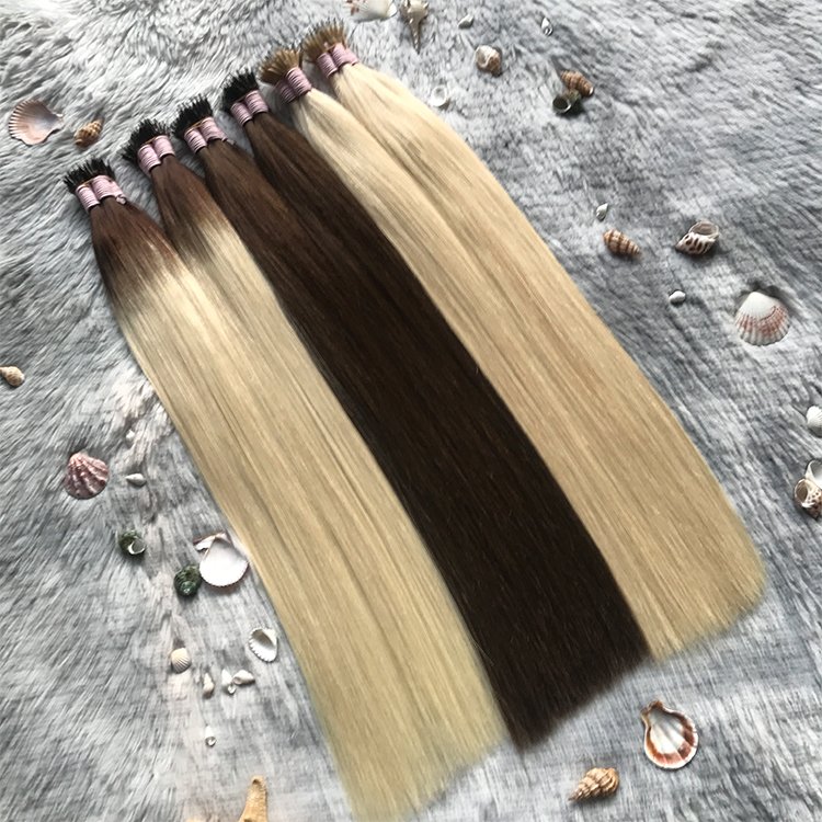 Superior Quality Skillful Manufacture Nano Ring Raw Cuticle Aligned Human Hair Nano Ring Hair Extension