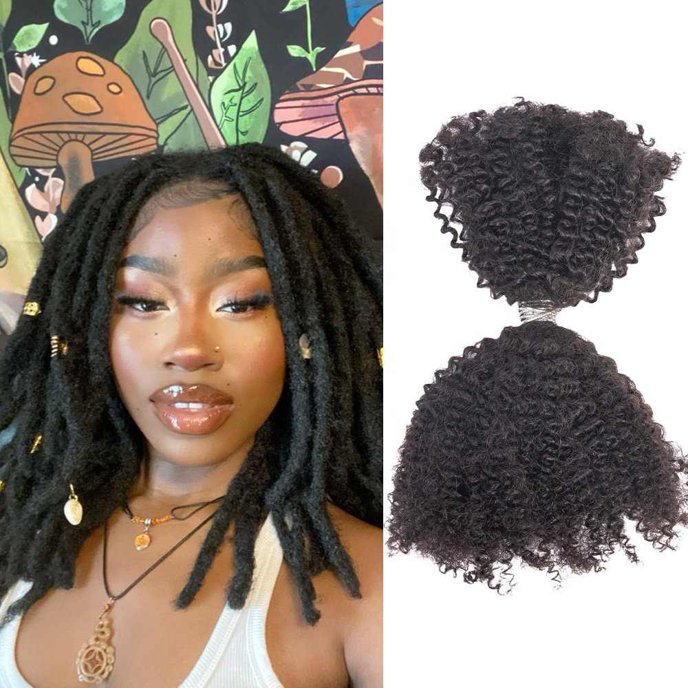 Hot Selling Product 2024 Factory Price Human Bulk Hair Afro Kinky Curly Human Hair For Braiding