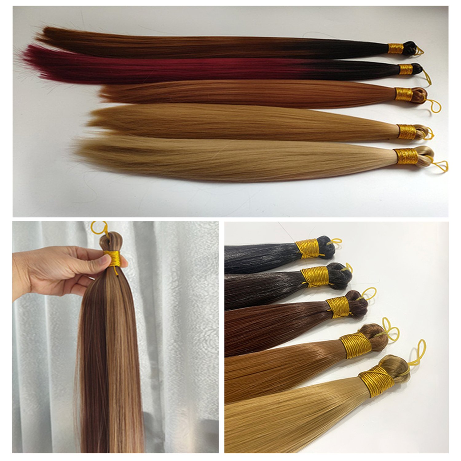 Wholesale High Quality Braiding Hair Bulk 22 24 28 inch 150g Long Straight Hair Bundles Synthetic Crochet Hair Extensions