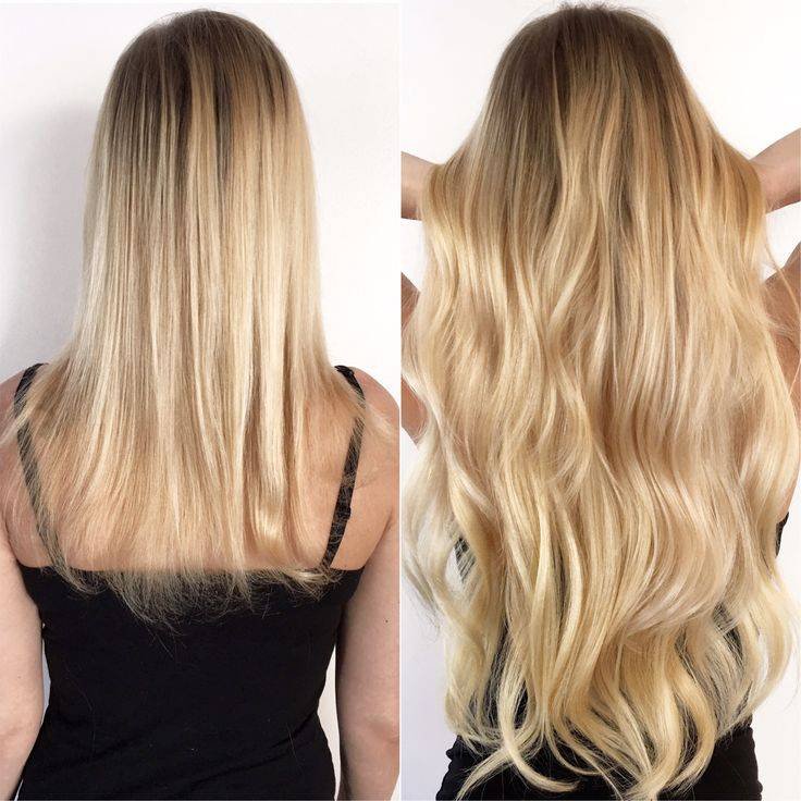 LeShine Russian Hair Extensions Handtied Weft Human Hair Extensions