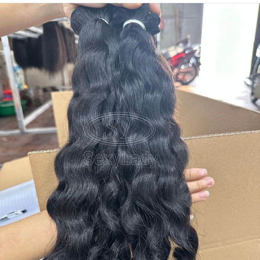 Cambodian raw natural wave hair Double Drawn Raw Cuticle Aligned Bundles Human Hair Extension Vendors