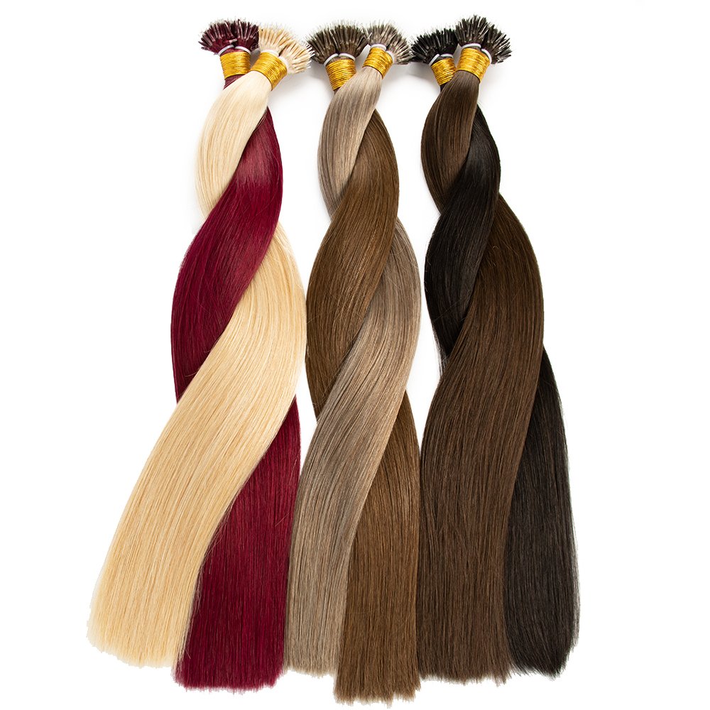 Double Drawn Human Hair Extensions Micro Nano Ring Wholesale Russian Nano Ring Hair Extension