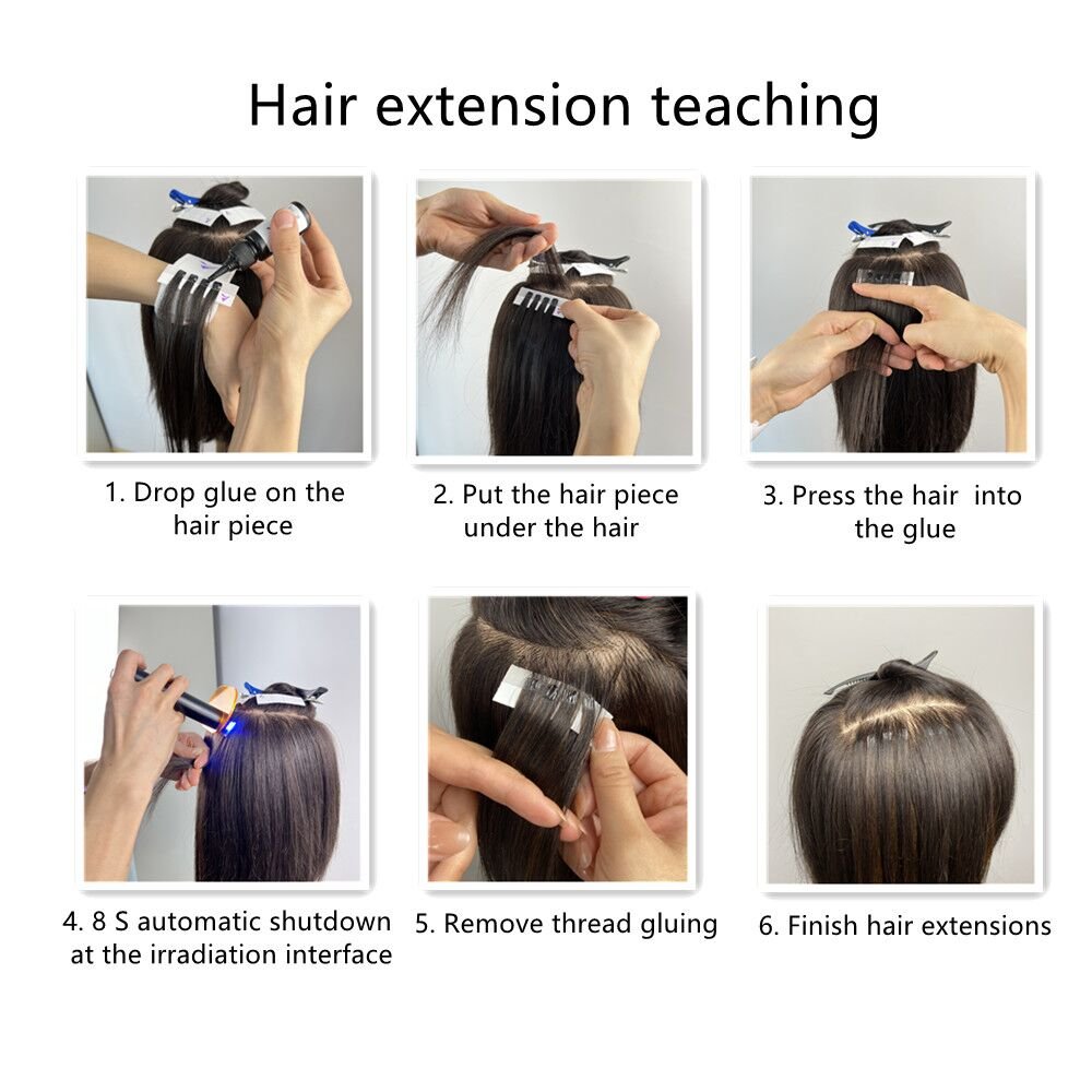 2024 New Arrival Supply V Light Technology Hair Extension Machine High-Tech Tool for Human Hair Extensions
