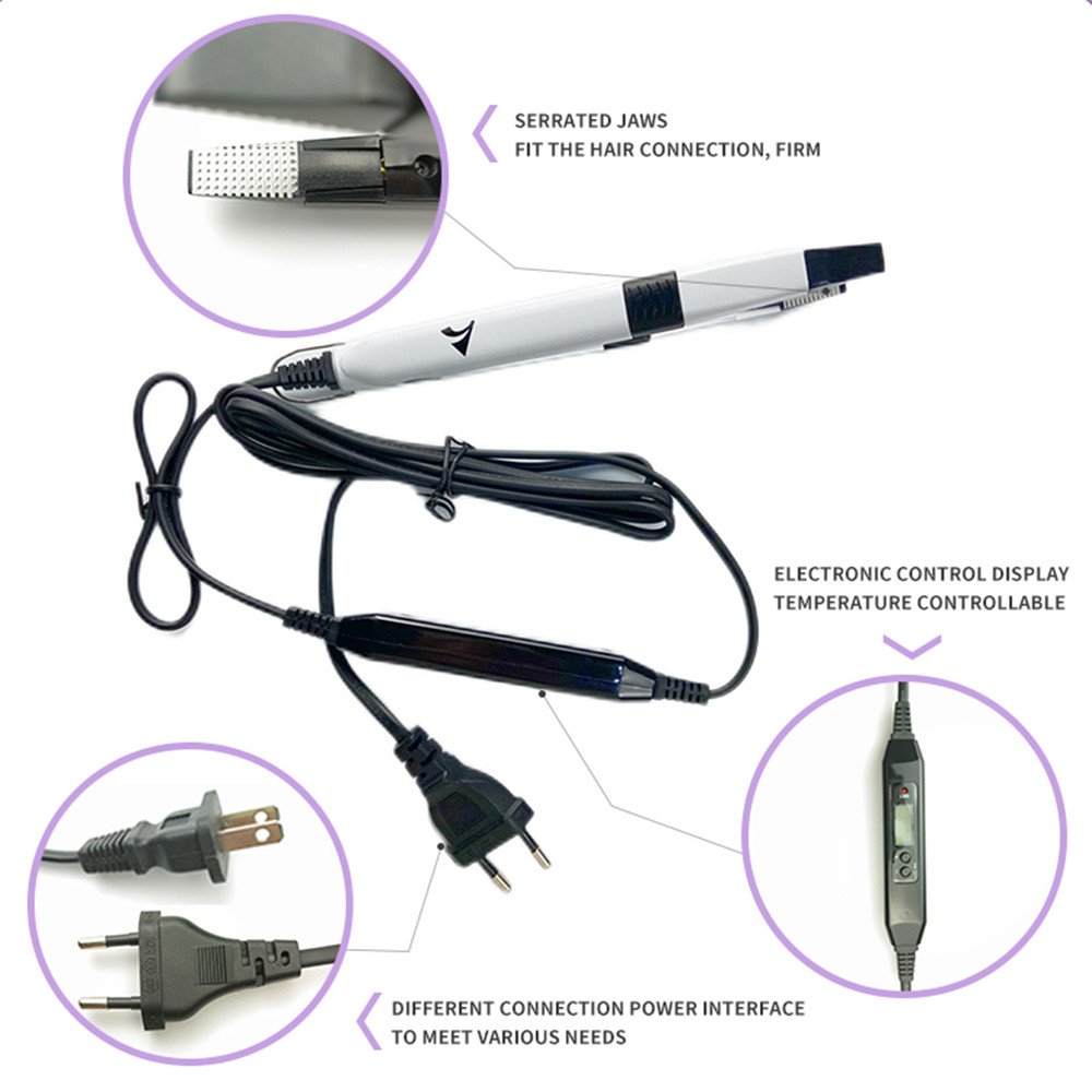 2024 New Arrival Supply V Light Technology Hair Extension Machine High-Tech Tool for Human Hair Extensions