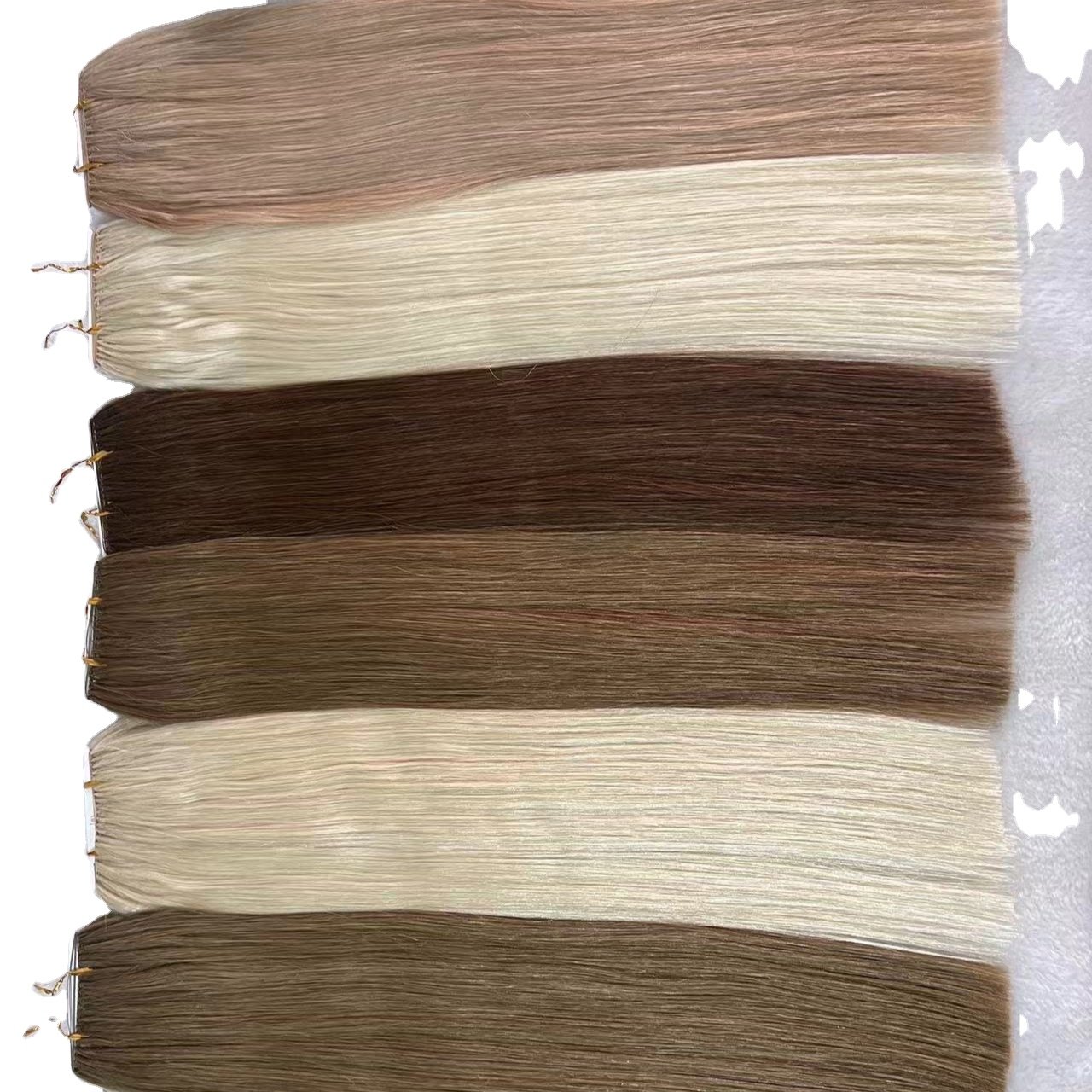 2024 Hand-Made Real Human Hair Extension Rooster Feathers Hair Weft