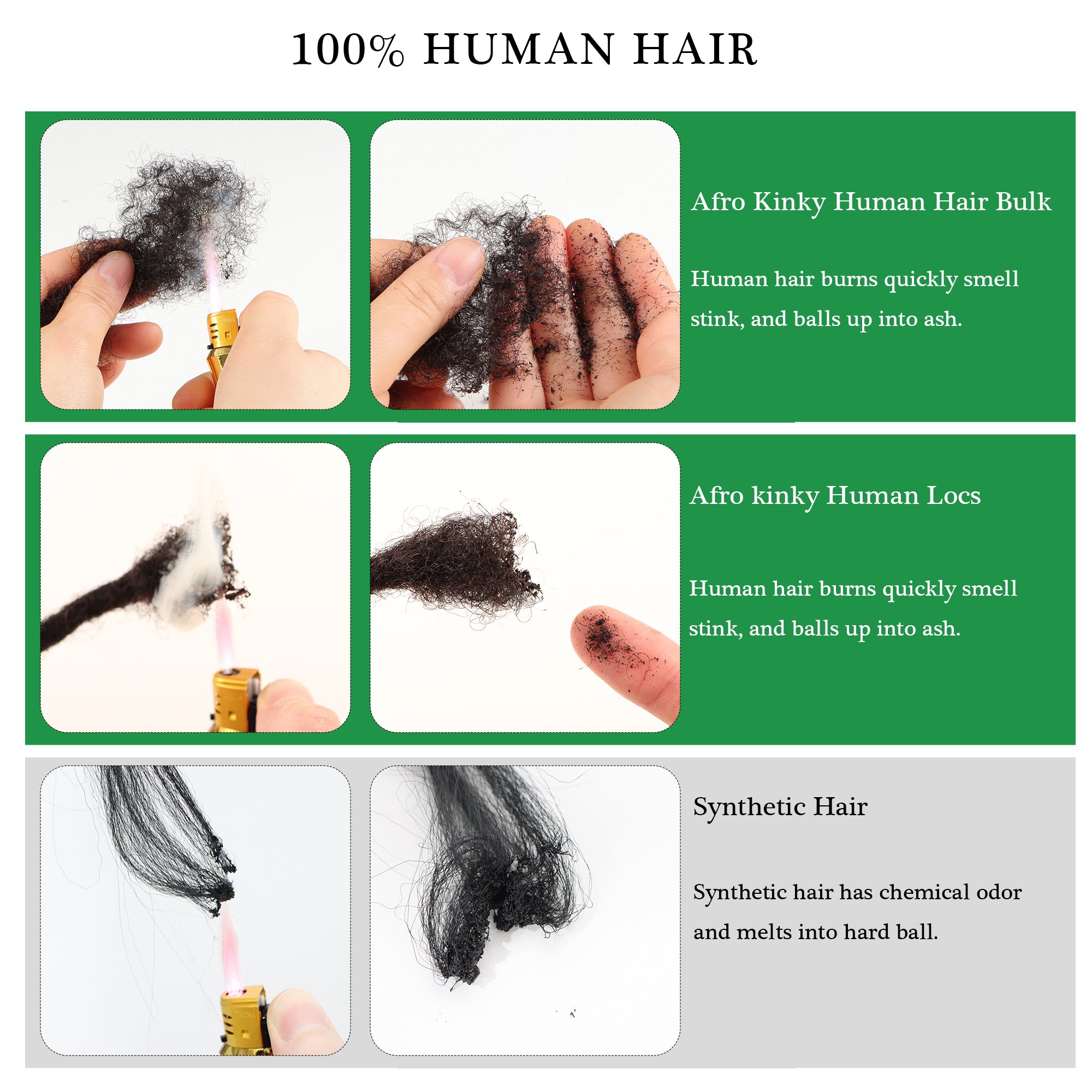 Vastdreads wholesale human meches 100 natural human hair afro kinky bulk afro kinky human hair for braiding