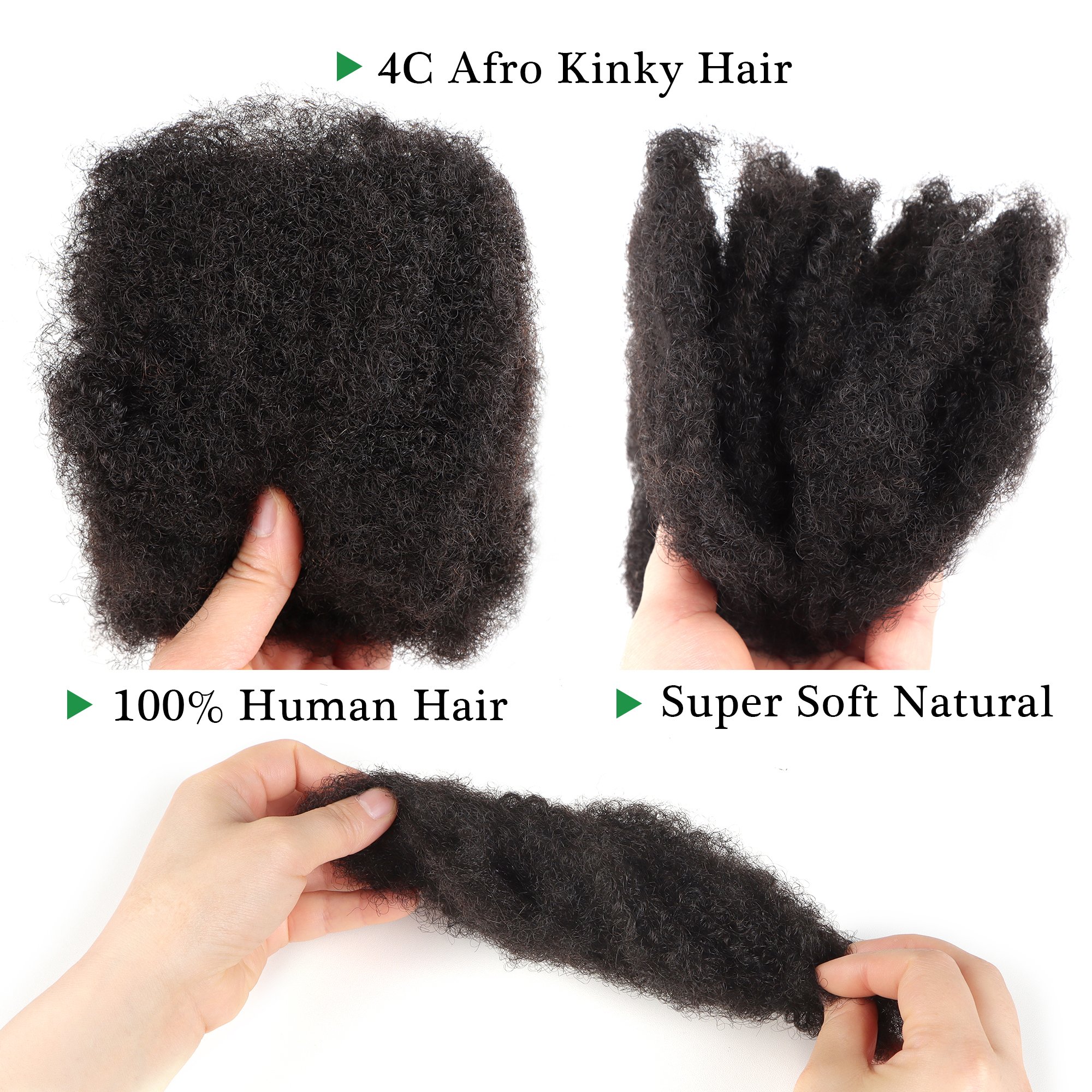 Vastdreads wholesale human meches 100 natural human hair afro kinky bulk afro kinky human hair for braiding