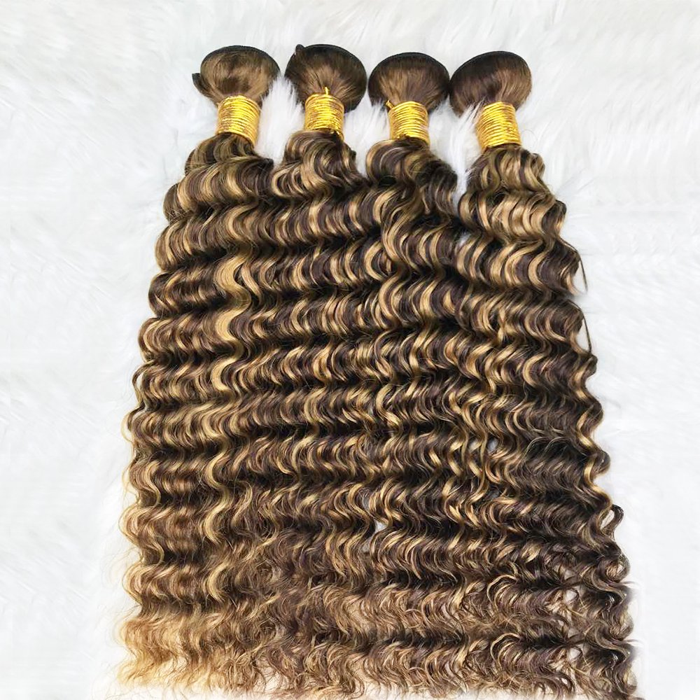 futura weft hair extensions raw afro curly perruque humain hair honey blonde color piano human hair bundles