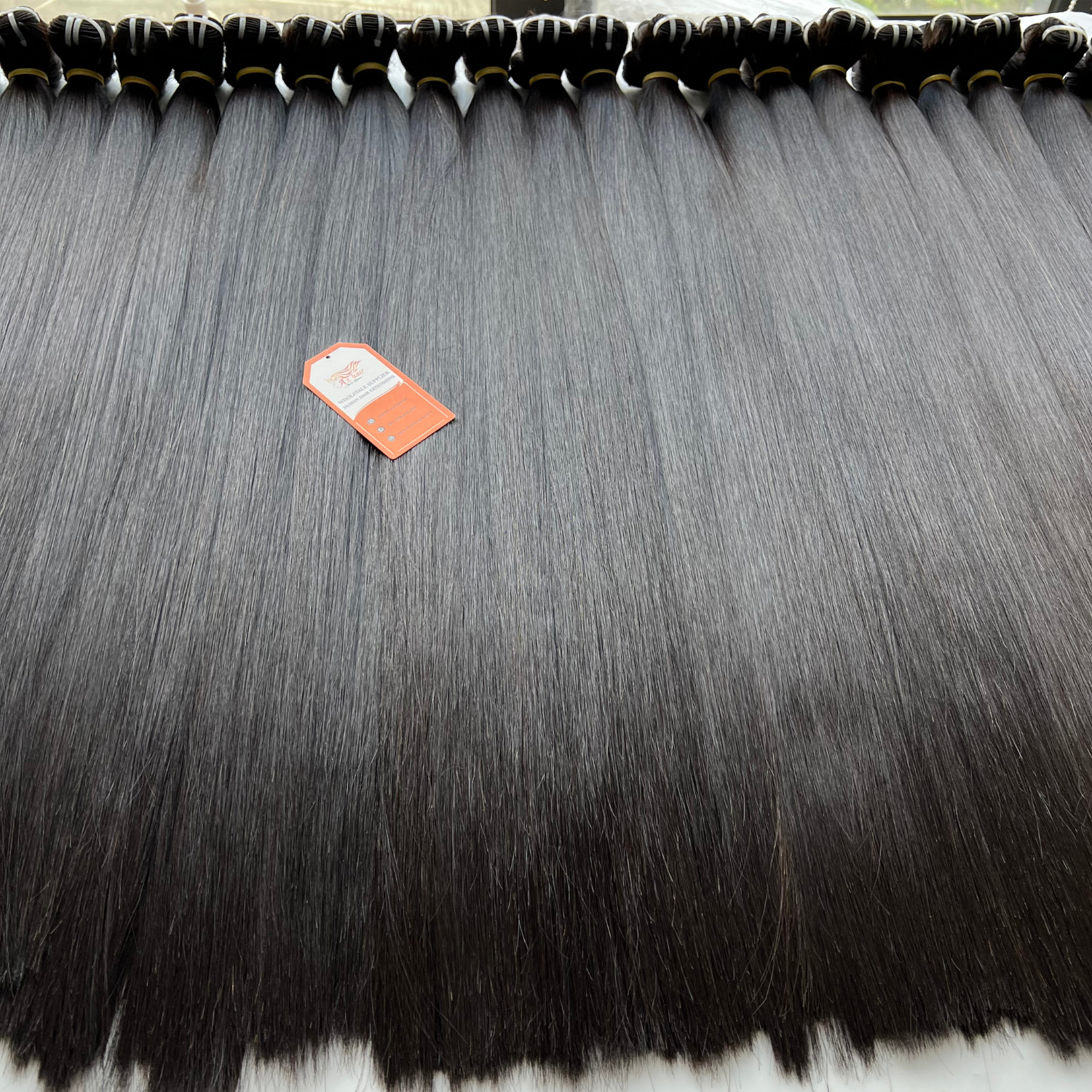 Top Wholesale Virgin Bone Straight Vietnam Human Hair Extensions Top Quality Silky And Smooth No Tangle No Shedding