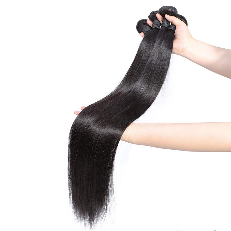 Wholesale Cuticle Aligned Virgin Mink Brazilian Straight Human Hair Bundles with Closure virgin human hair extension vendors