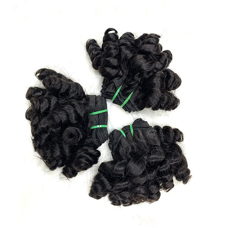 Colored Double Drawn 1b _ Ombre Color curly hair black color natural human hair extensions top quality
