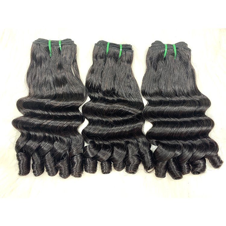 Colored Double Drawn 1b _ Ombre Color curly hair black color natural human hair extensions top quality