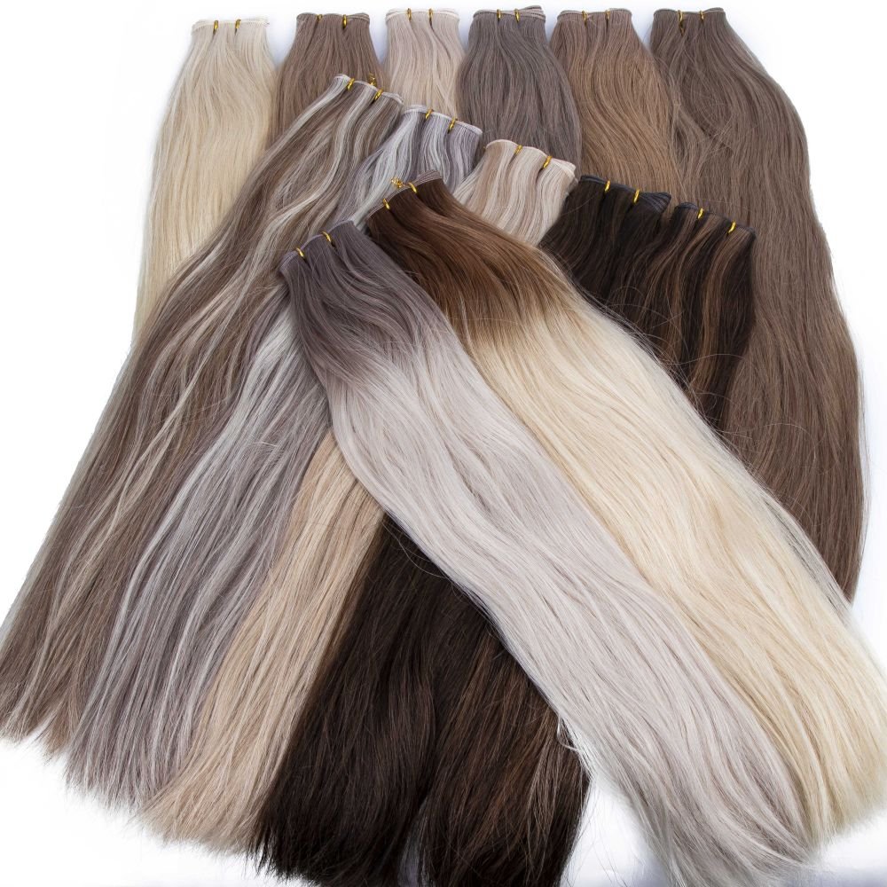 Honor 24-Inch Brazilian Hair Weft Double Drawn Genius Volume Water Wave Straight Style Genius Weft Human Hair Extension