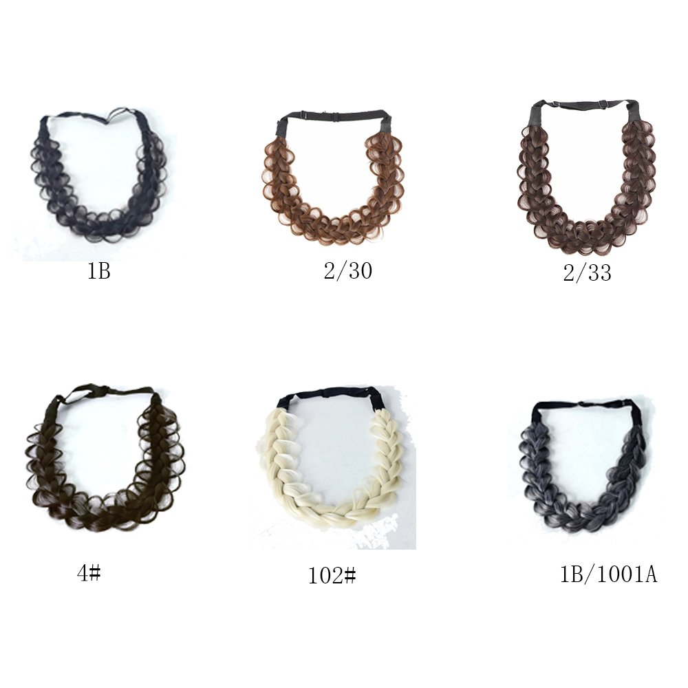 Adjustable Stylish Twist Braided Headband for Women Chic Design Synthetic Hairpiece