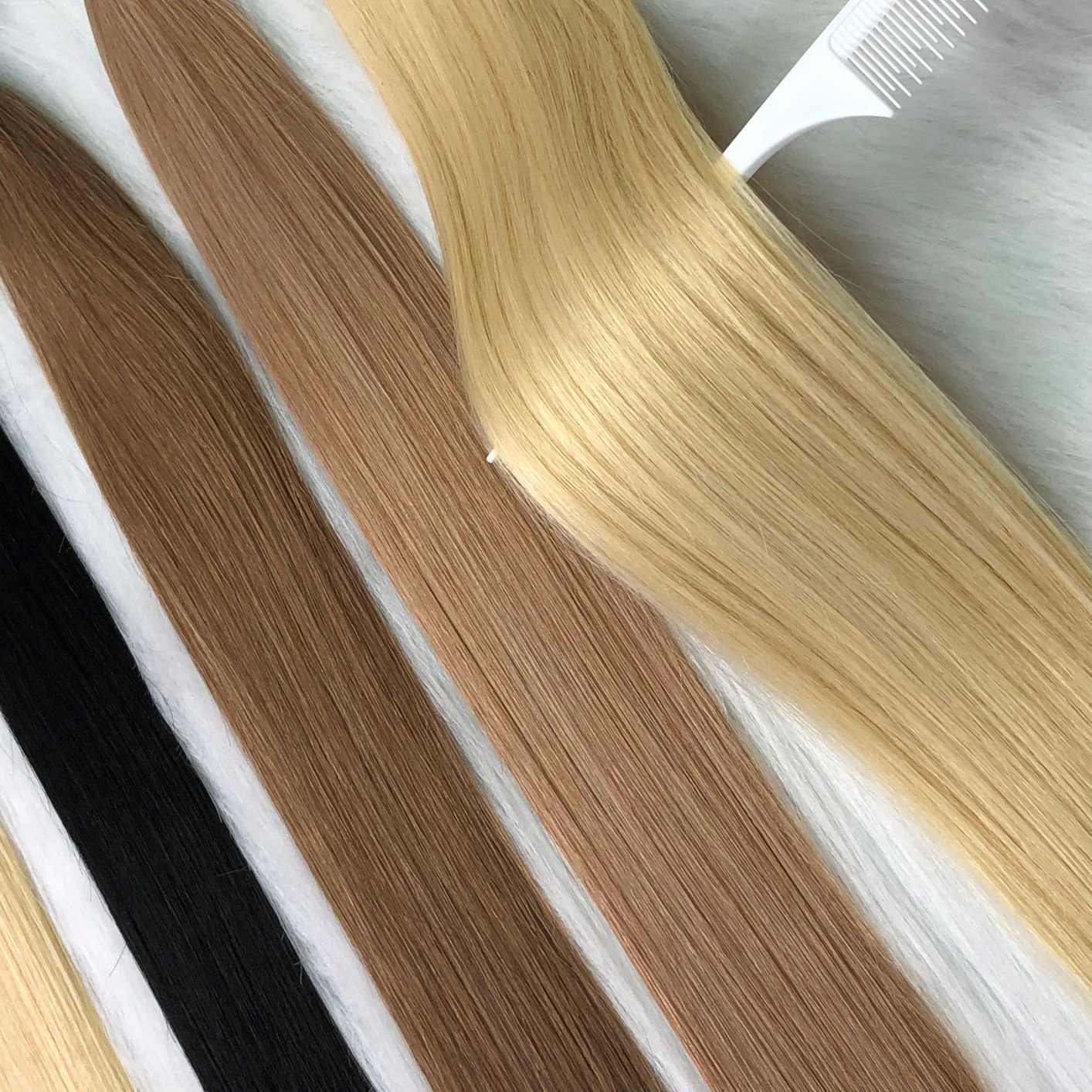 Human Hair Extension Brazilian Remy Seamless Double Drawn Tape Clip In Hair Extensions 100% Human Hairs