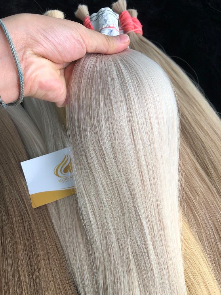 Human Hair Extensions Hair Extensions Light color Human Vietnamese hair extensions with wholesale price