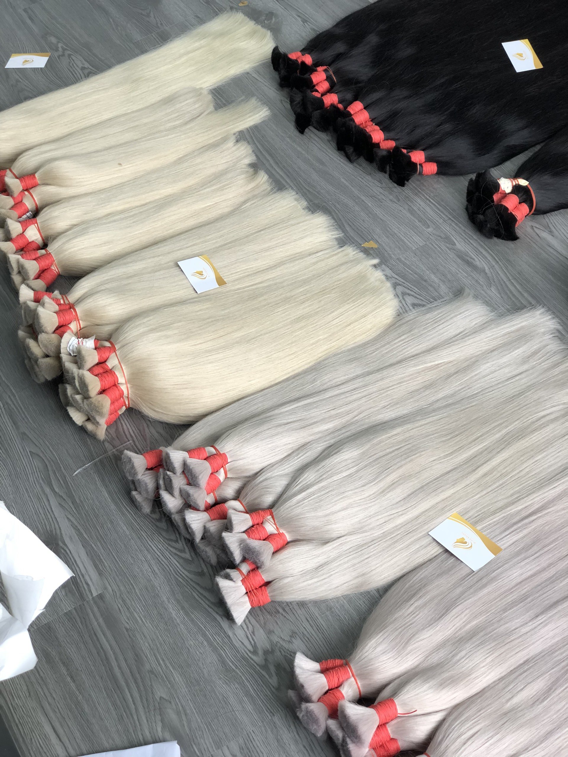 Human Hair Extensions Hair Extensions Light color Human Vietnamese hair extensions with wholesale price