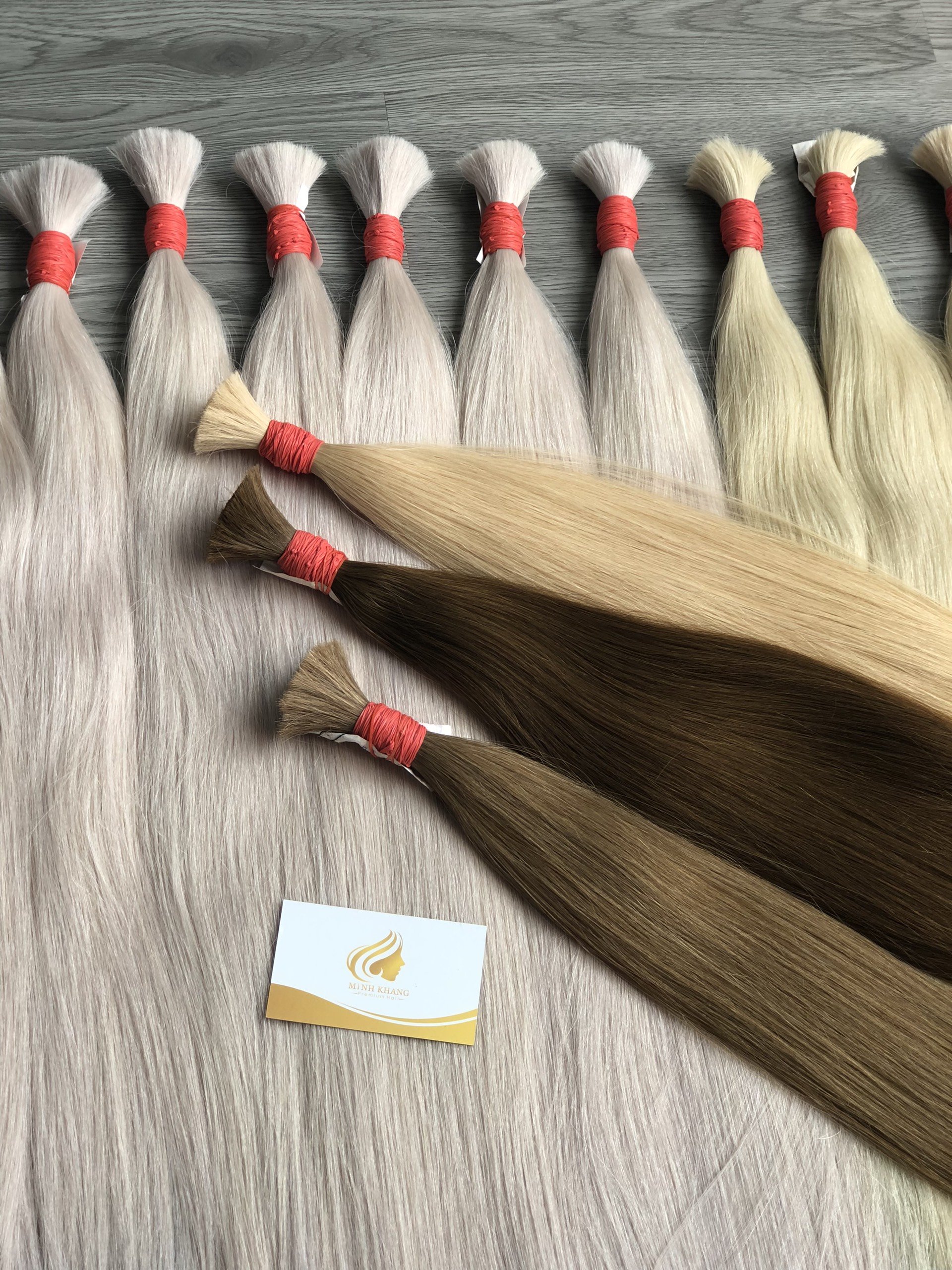 Human Hair Extensions Hair Extensions Light color Human Vietnamese hair extensions with wholesale price
