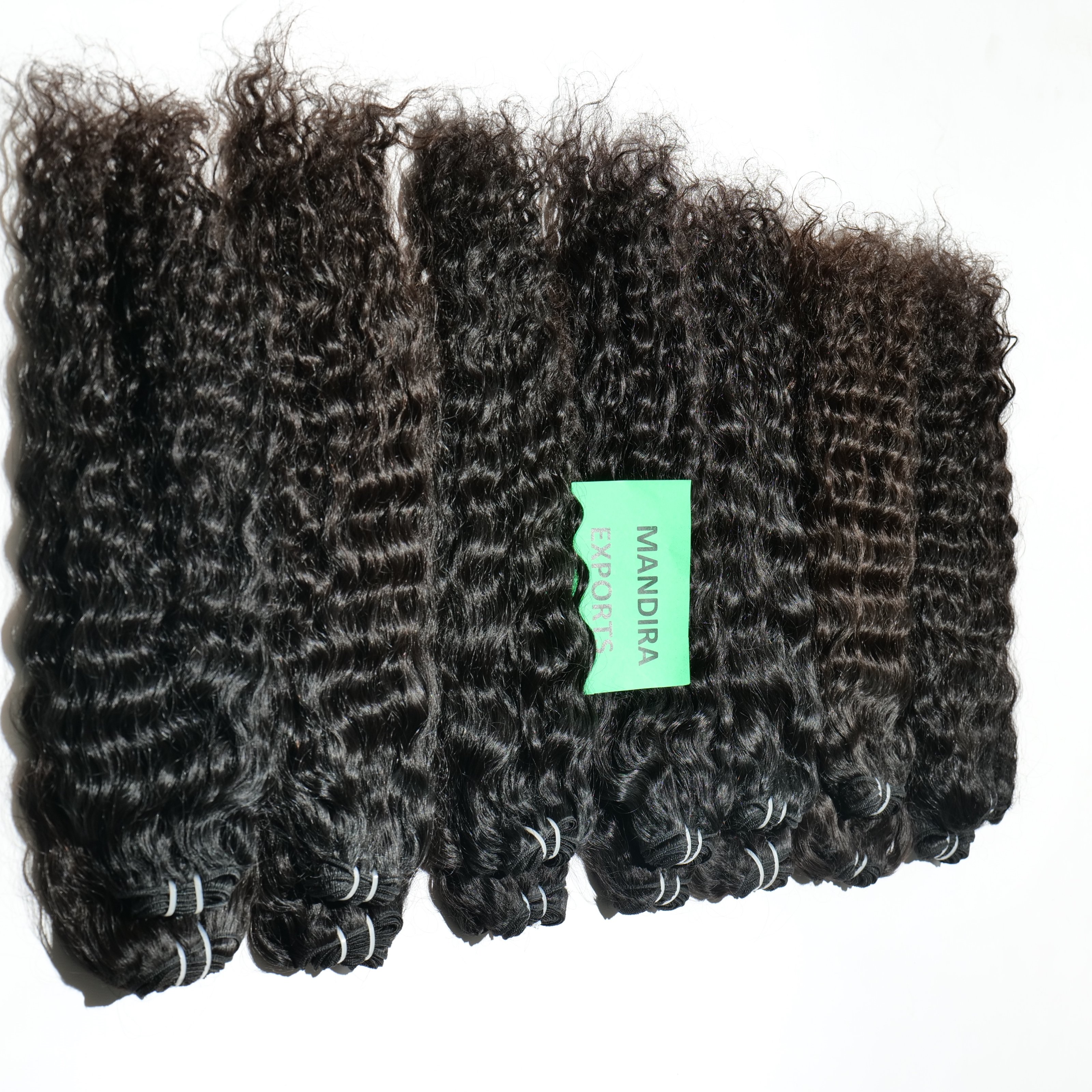 Cheap 100% unprocessed natural virgin black color vendors bundles deep kinky curly indian temple human hair extensions