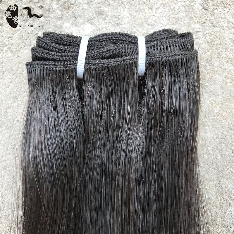 XISHIXIUHAIWholesale Vietnamese Raw Hair Bone Straight Human Hair Extensions Remy Original Super Double Drawn Bundle Hair Vendor