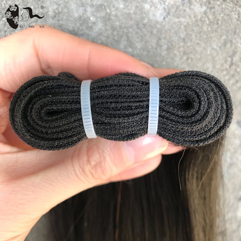 XISHIXIUHAIWholesale Vietnamese Raw Hair Bone Straight Human Hair Extensions Remy Original Super Double Drawn Bundle Hair Vendor