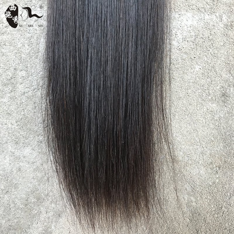 XISHIXIUHAIWholesale Vietnamese Raw Hair Bone Straight Human Hair Extensions Remy Original Super Double Drawn Bundle Hair Vendor