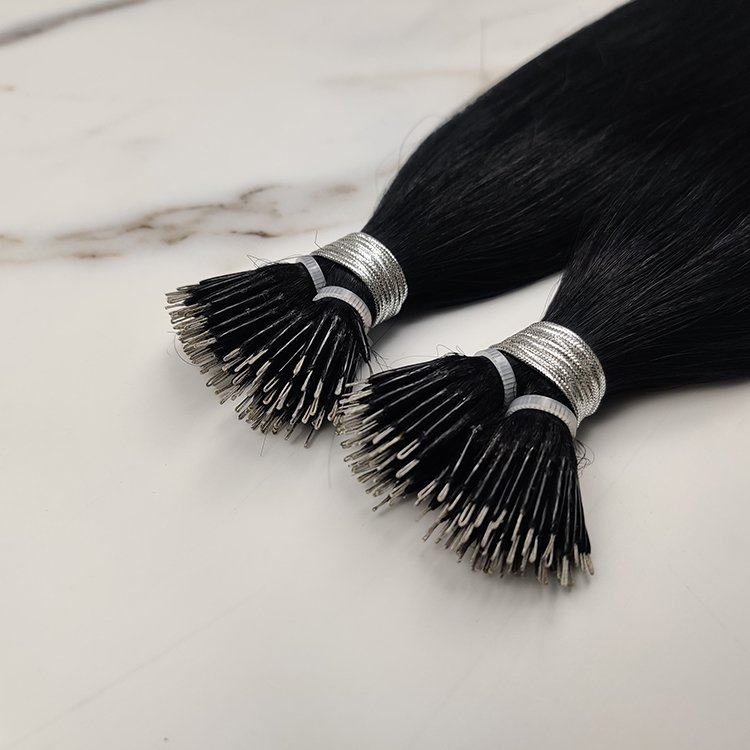 High quality 12a grade raw Vietnamese hair double drawn cuticle aligned Nano ring human hair extensions