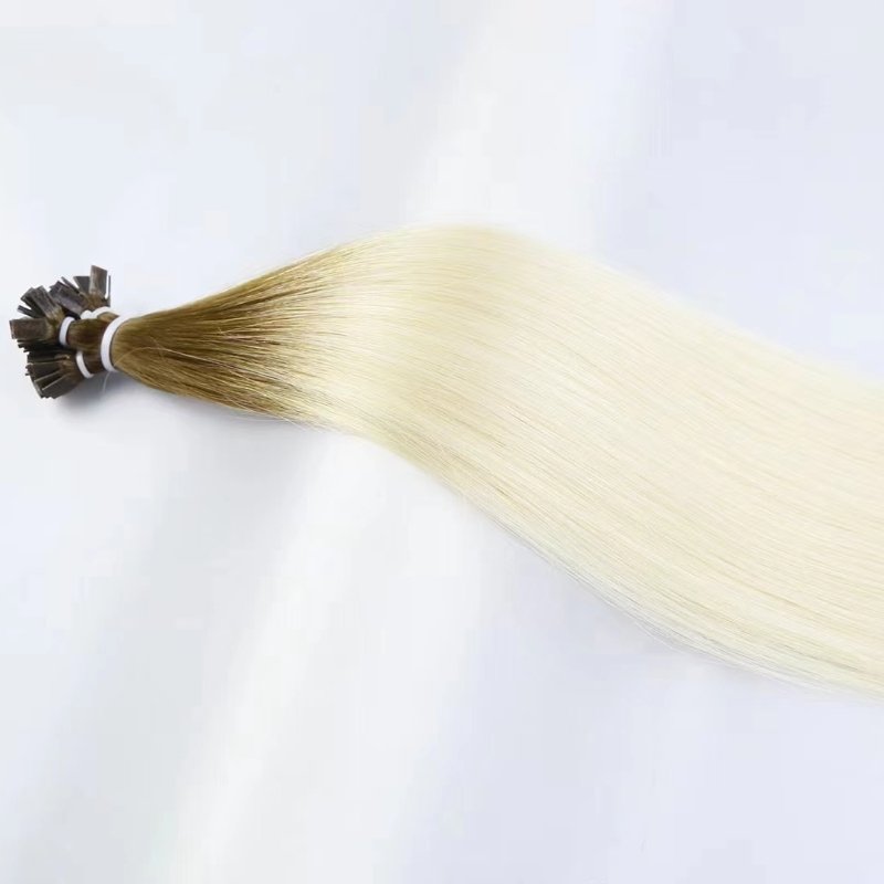 Wonderful Hot Sale Brazilian Soft Straight And Invisible Keratin Tip Hair Remy Human Flat Tip Hair Extension