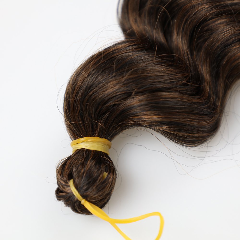 Deep Wave bulk Braiding Hair Synthetic Crochet Wavy Egyptian Curly Ombre Afro Long Deep Hair Extensions 20inch Factory price