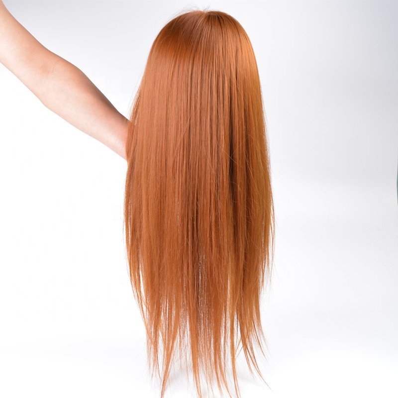 Wholesale Brown Synthetic Hair Training Heads for Hairdresser Mannequins Training Doll Heads