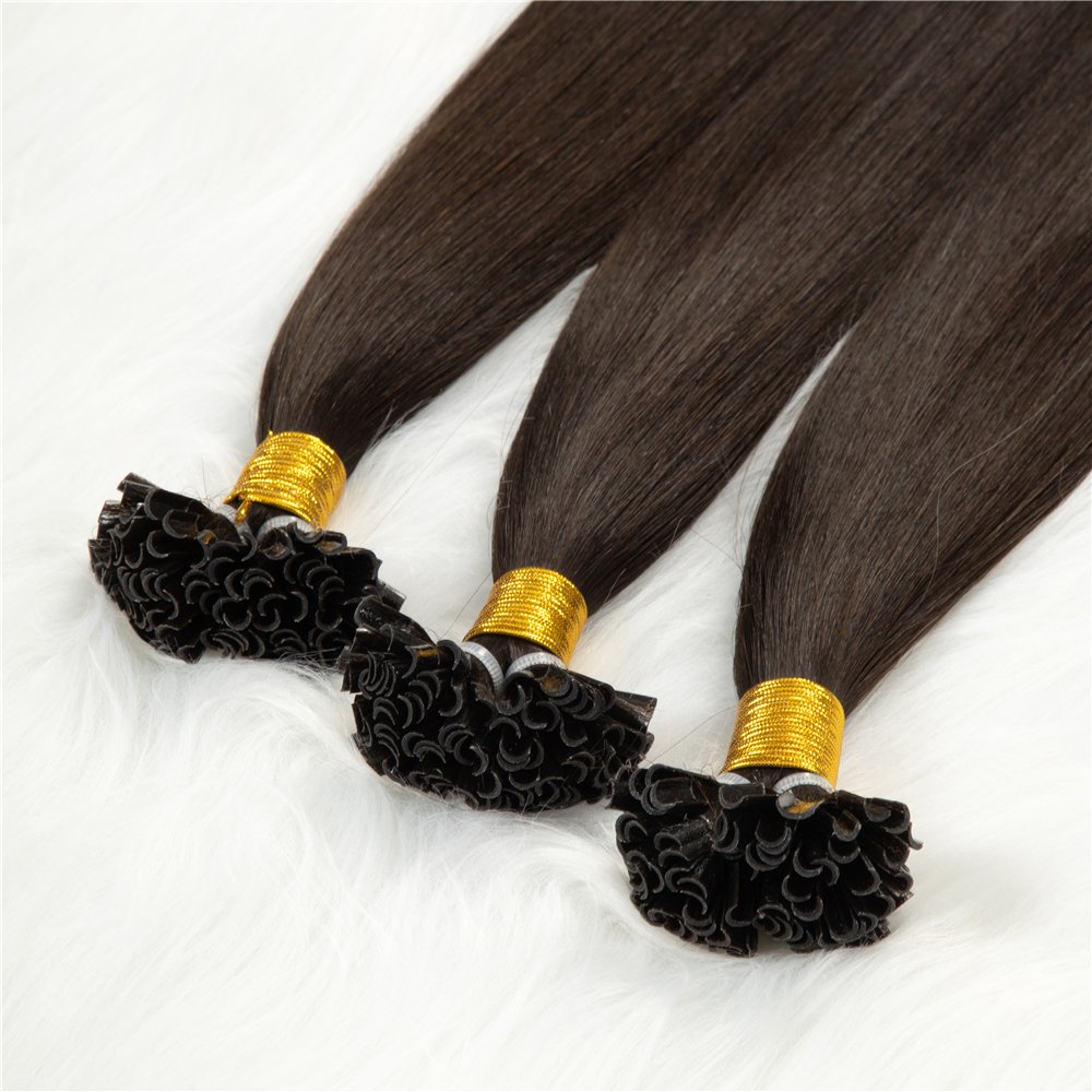 2023 full cuticle aligned human hair extension italian keratin u tip hair extensions balayage u tip hair extensions